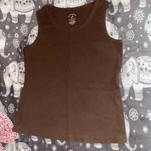 Brown tank top